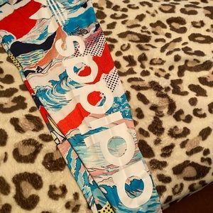 Adidas water color summer leggings